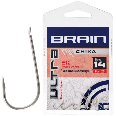 Крючок Brain Ultra Chika 14 (20шт/уп) (1858.52.63) Винница - изображение 1