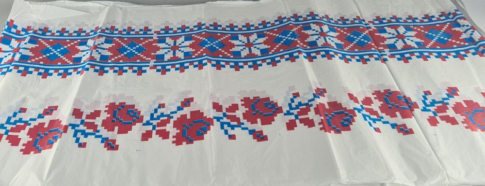 Скатерть полиетиленовая (105x200)  Вышиванка белая (25 шт) Харьков - изображение 2