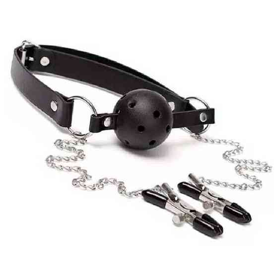 БДСМ-кляп із затискачами для сосків Вінниця