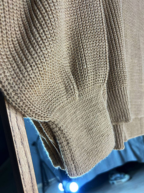 Свитер женский MIX RAY 6607 широкая модель оверсайз удлиненный, карамель, one size Киев - изображение 14