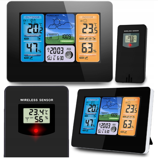 Метеостанція для дому BERDSEN BD-902 Black (390200) Київ - фото 1