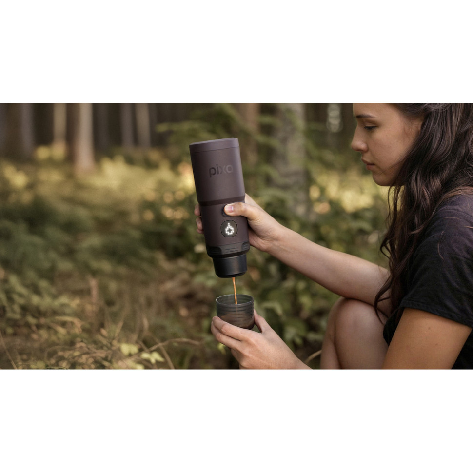 Портативна електрична еспресо-кавоварка Wacaco Pixapresso для меленої кави та капсул, червона Київ - фото 17