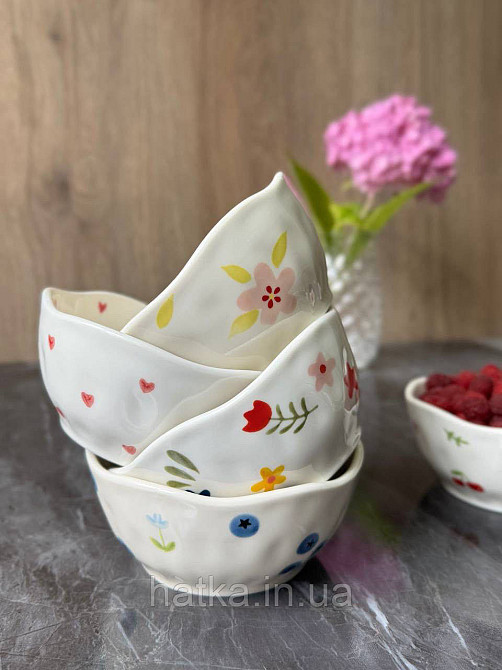 Салатник піала Olens "Вишні" 300 мл кераміка 8030-430 Київ - фото 4