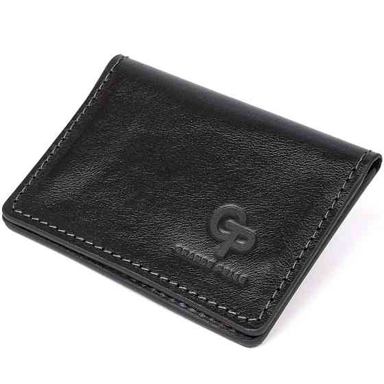 Кожаная визитница GRANDE PELLE 11487 Черный Киев