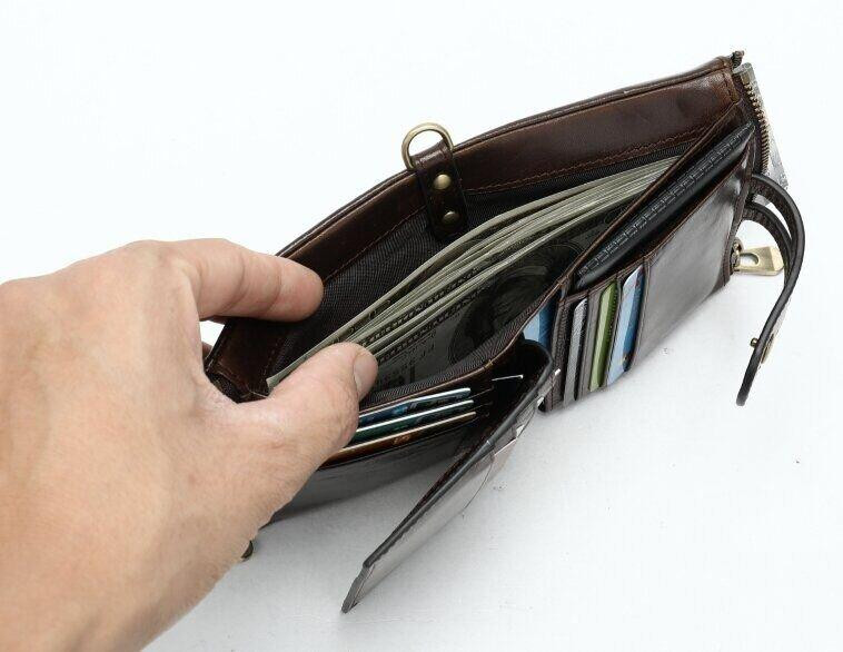 Кошелек универсальный Темно-коричневый (Vintage) Киев - изображение 5