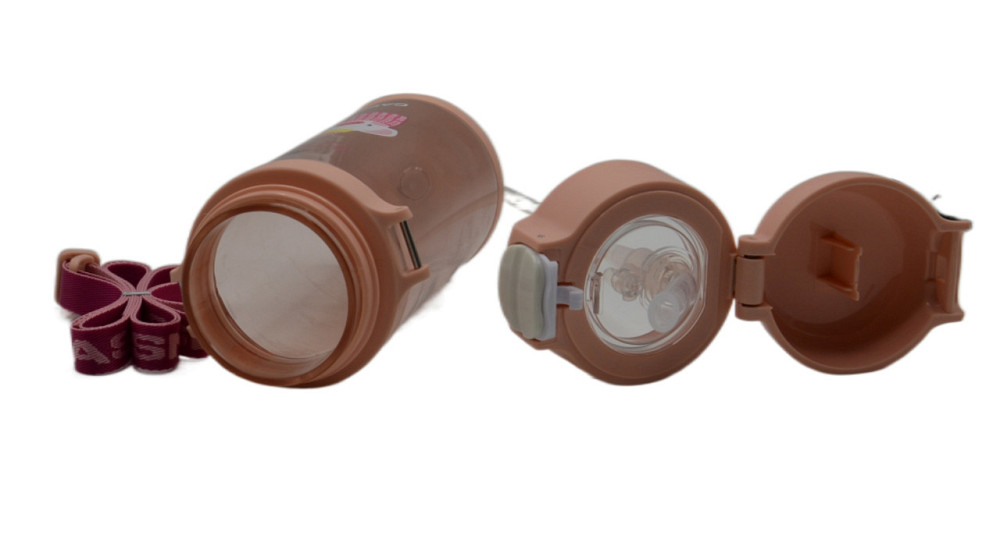 Пляшка для води CASNO 690 мл KXN-1219 Рожева (Свинка) з соломинкою Кам'янське - фото 9