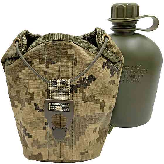 Фляга армійська 1л в чохлі Піксель Cordura  (фляга тактична польова індивідуальна) Киев