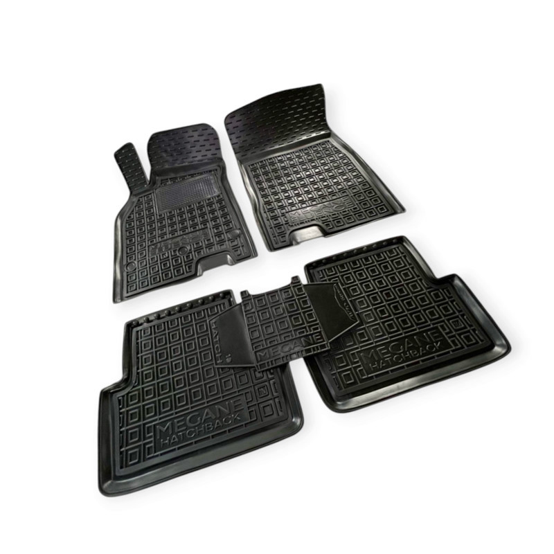 Коврики Рено megane iii, fluence 2008-2015 хетчбек борт 2,5см, с перемычкой салона Мукачево - изображение 1