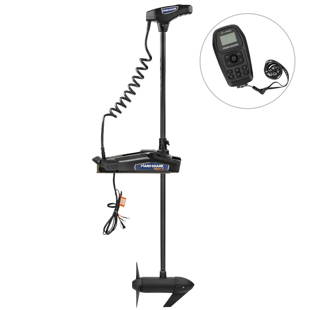 Бесщеточный троллинговый мотор MAKOSHARK GPS 65Lbs 12V (SV155-60) черный с функцией электроякоря Киев - изображение 1