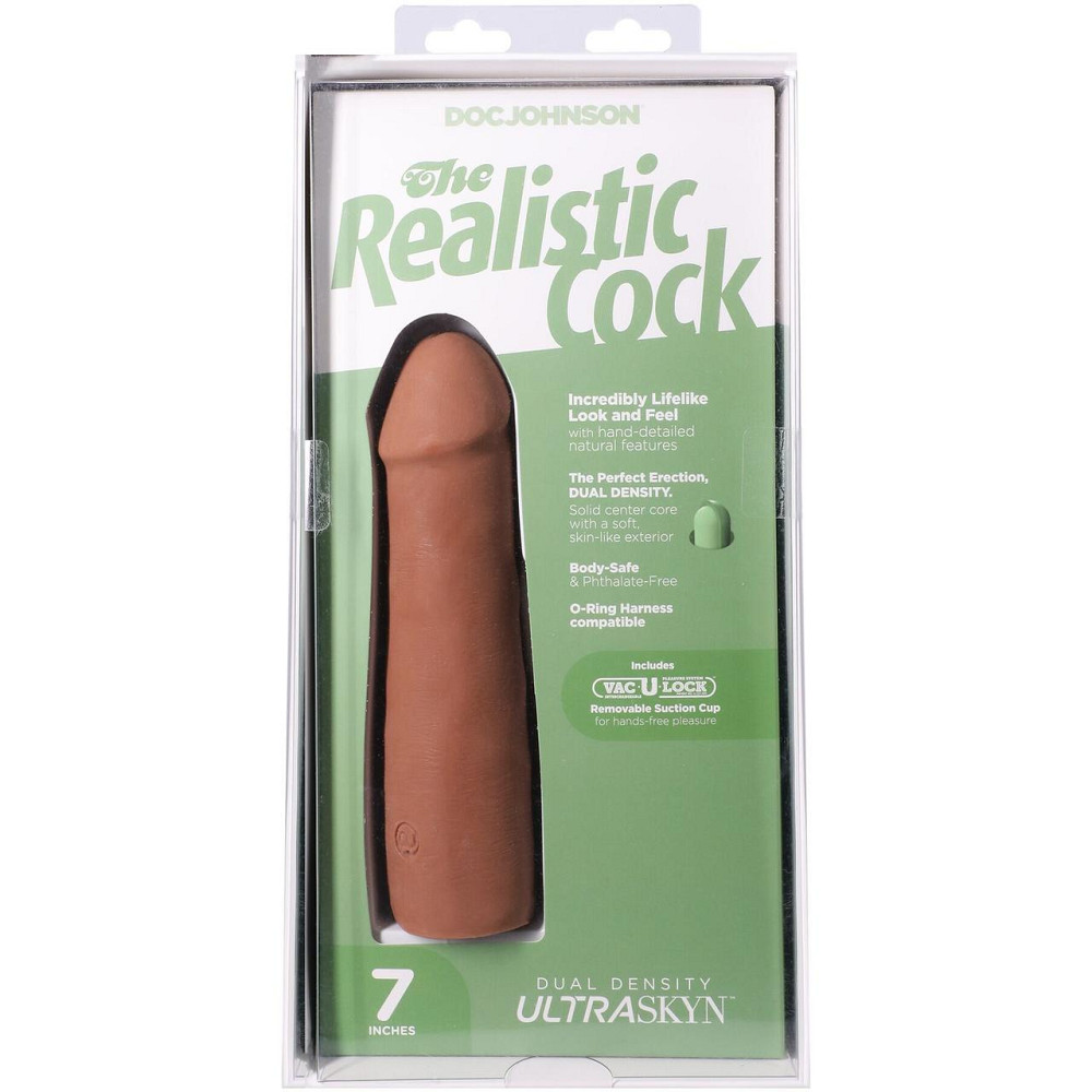 Фалоімітатор Doc Johnson The Realistic Cock ULTRASKYN - 7 Inch Caramel Sex Aura Київ - фото 10
