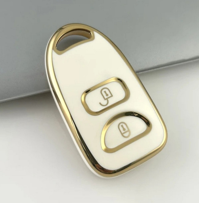 Захисний чохол для автомобільного ключа Hyundai Kia Tucson Santa Fe Carens Білий Смела - изображение 1