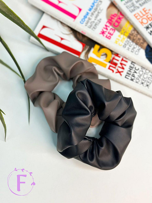 Резинка для волосся з екошкіри Київ - фото 2