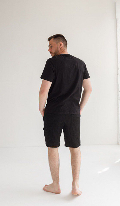 Мужские шорты муслиновые Черный M Харьков - изображение 6