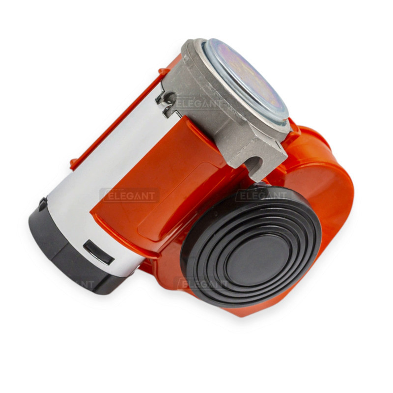 Сигнал воздушный улитка Nautilus compaсt 12V с компресором2 тона красный Мукачево - изображение 2