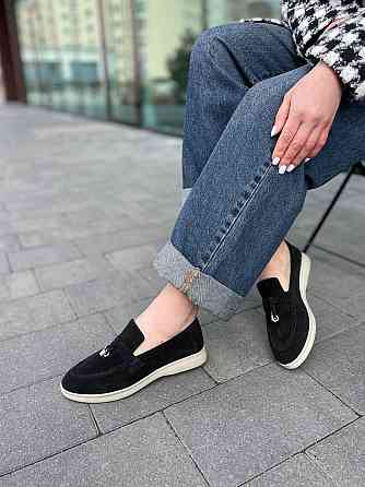 ALLSY Лофери жіночі ALLSY 340-3041-C чорні (весна-осінь, замша натуральна) (5780) Коломия