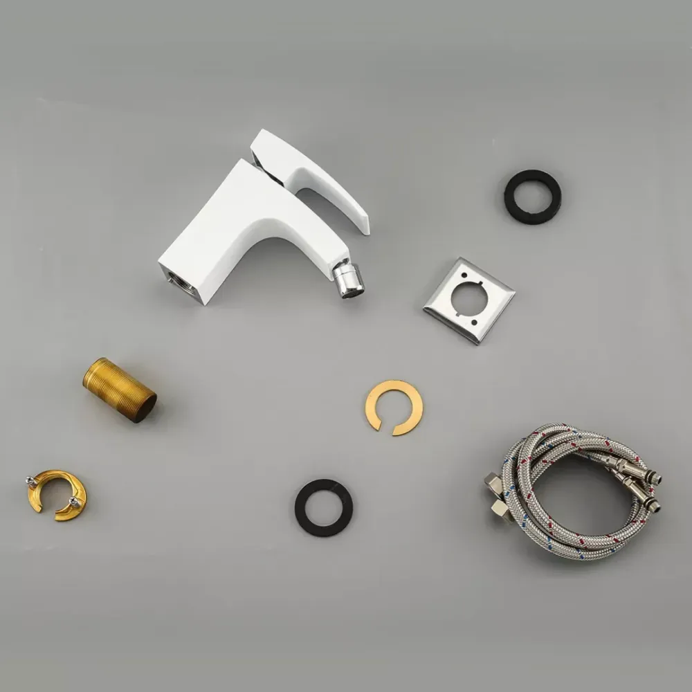 Смеситель для биде GAPPO G5007-8 белый/хром Киев - изображение 3