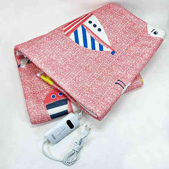 Електропростирадло 150х120 см тепле електро простирадло ковдру з підігрівом червоний CL-97 Львів