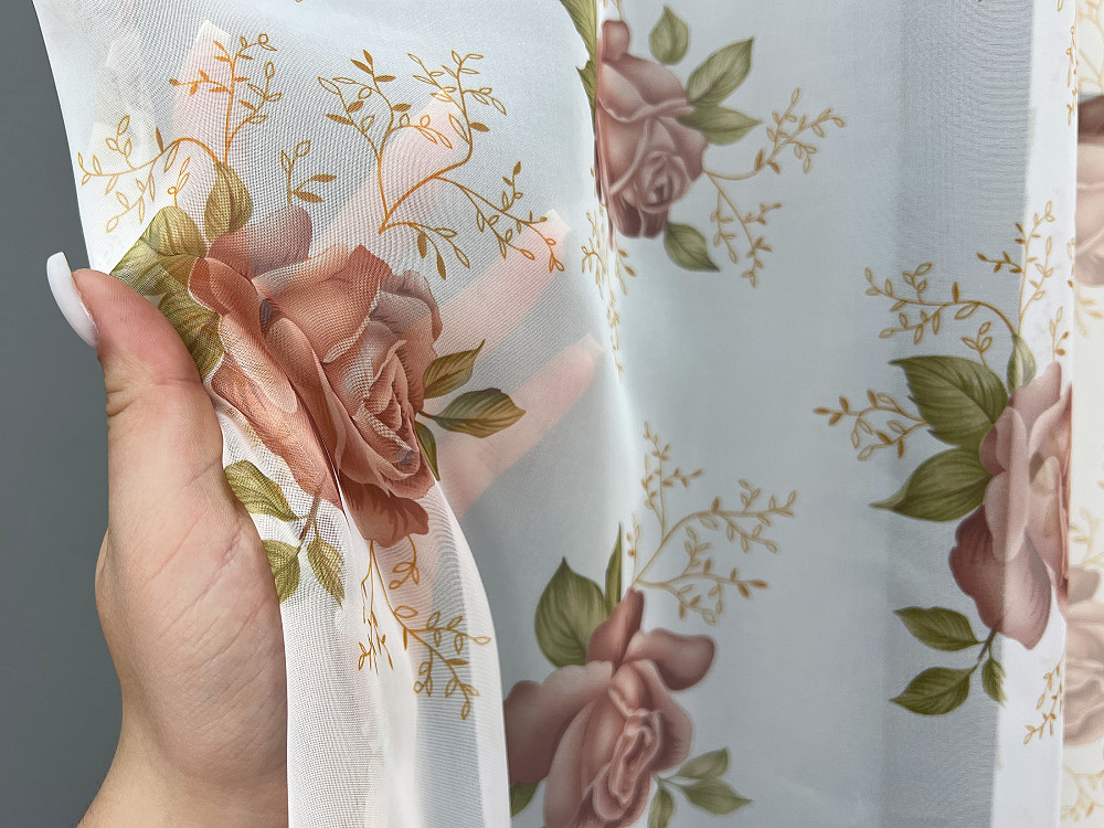 Кухонна арка VR-Textil № 000к білий з пудровим 280х170 см (51-268) Київ - фото 3