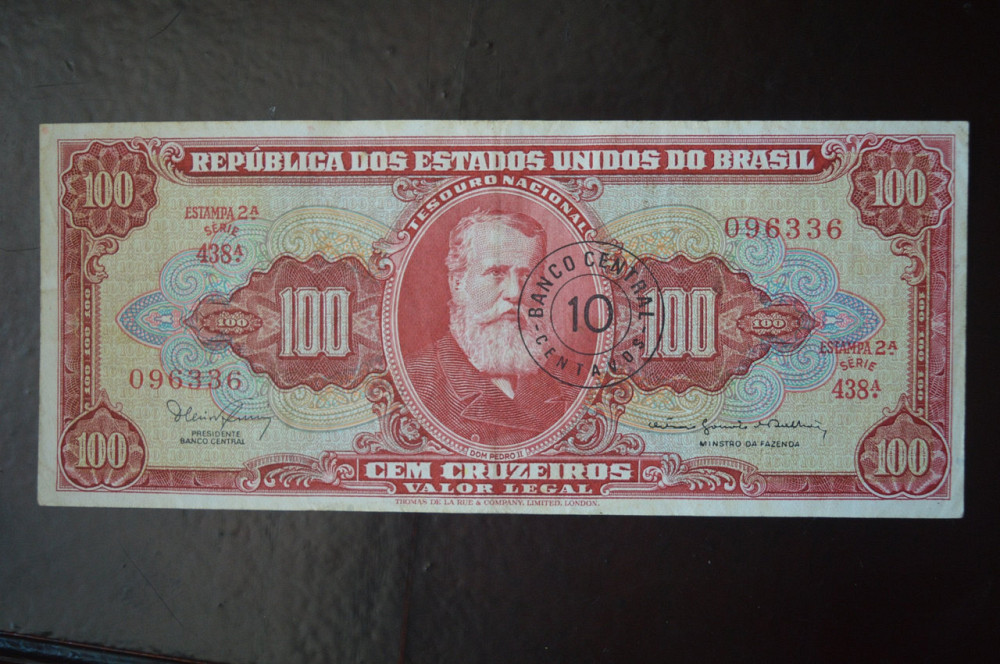 Бразилія 100 крузейро (БМ) 7 Полтава - фото 1