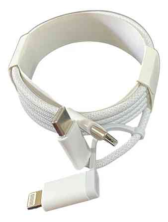 Зарядной USB кабель 2в1 Type-C to Type-C and Lighting 60W Винница