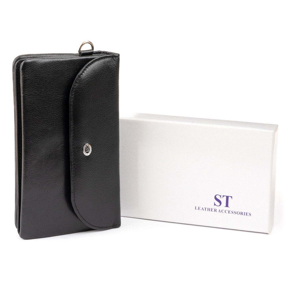 Клатч из кожи женский ST Leather 19316 Черный Київ - фото 9