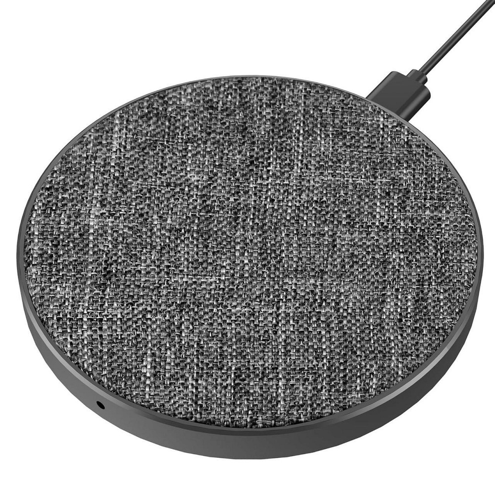 Зарядний пристрій бездротовий Qi 10Вт QC3.0 5-9В 1.2А W02 тканинний з LED-індикатором Київ - фото 10