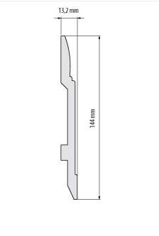 Плинтус под покраску из дюрополимера Элегант LPC - 25 (2.44м.п.) 144х13.2мм Днепр - изображение 3