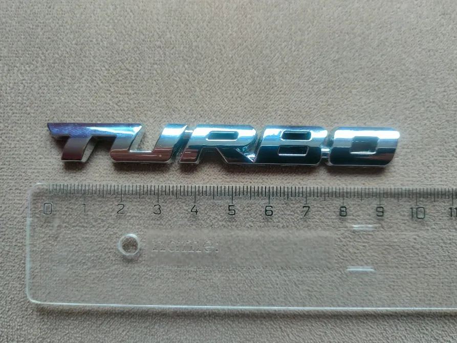 Наклейка Turbo Срібло Металева на авто Київ - фото 5