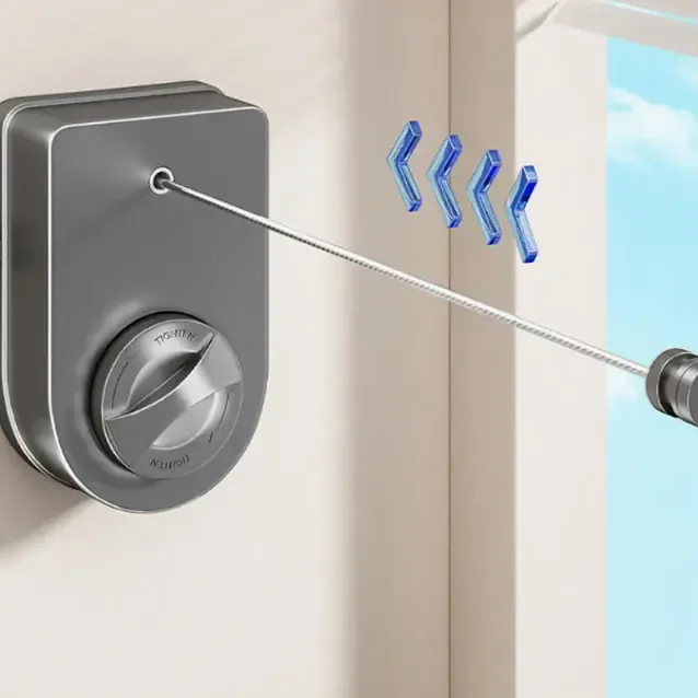 Складная настенная сушилка для белья / Сушилка-трос настенная Коломия - фото 8