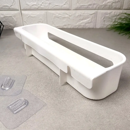 Полиця для ванної кімнати прямокутна біла Алеана Житомир - фото 4