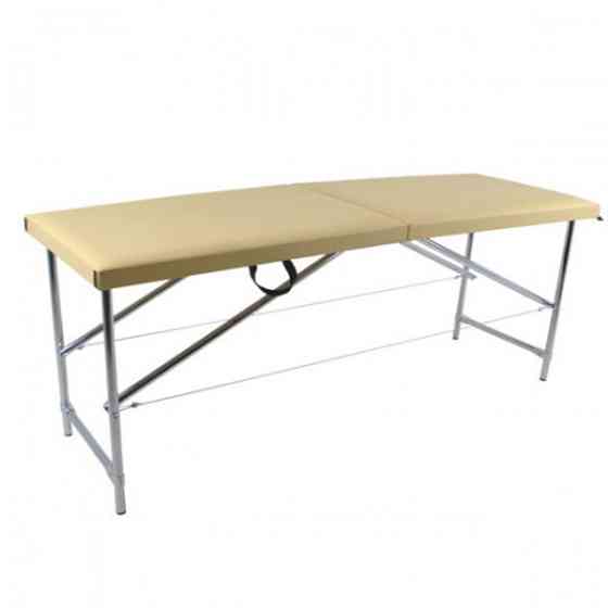 Массажный стол-кушетка Эконом Хром 3 см Бежевый Киев