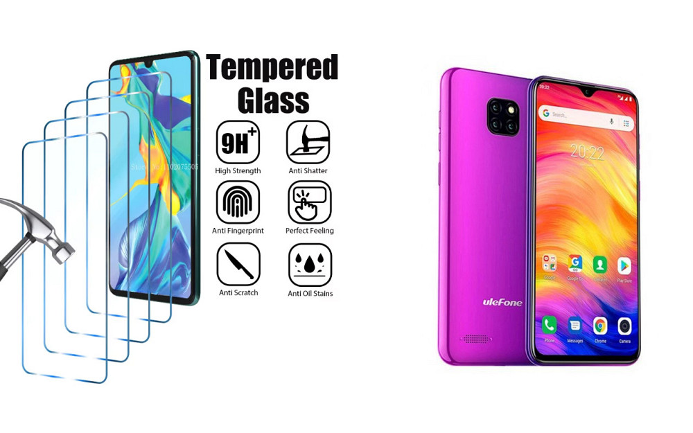 Захисне скло ArmorGlass для Ulefone Note 7, Note 7P – стійке до подряпин та ударів Київ - фото 1