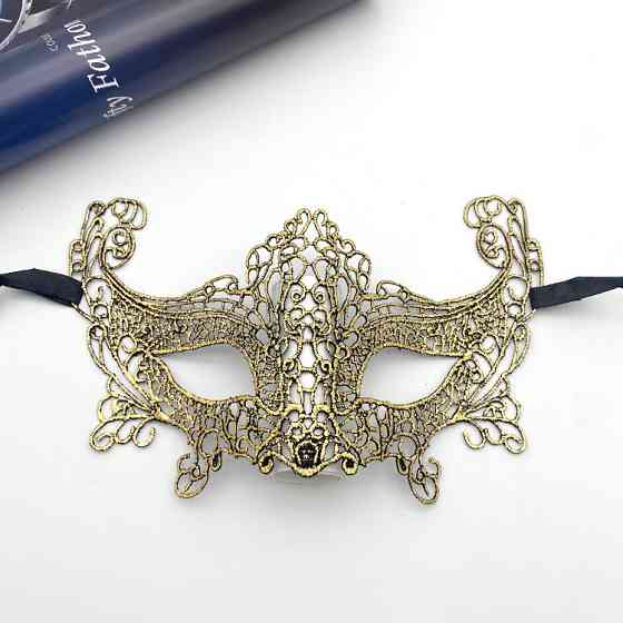 Ажурна маска one size золотистий Київ