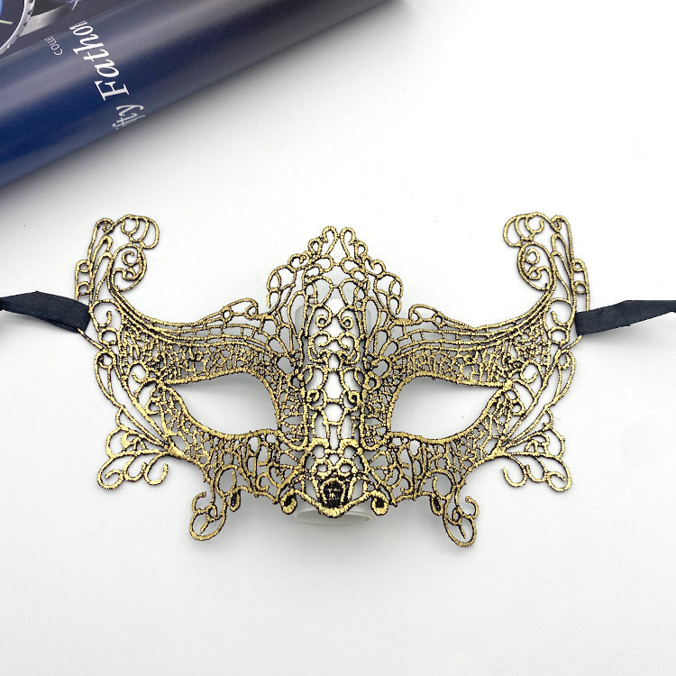 Ажурна маска one size золотистий Київ - фото 3