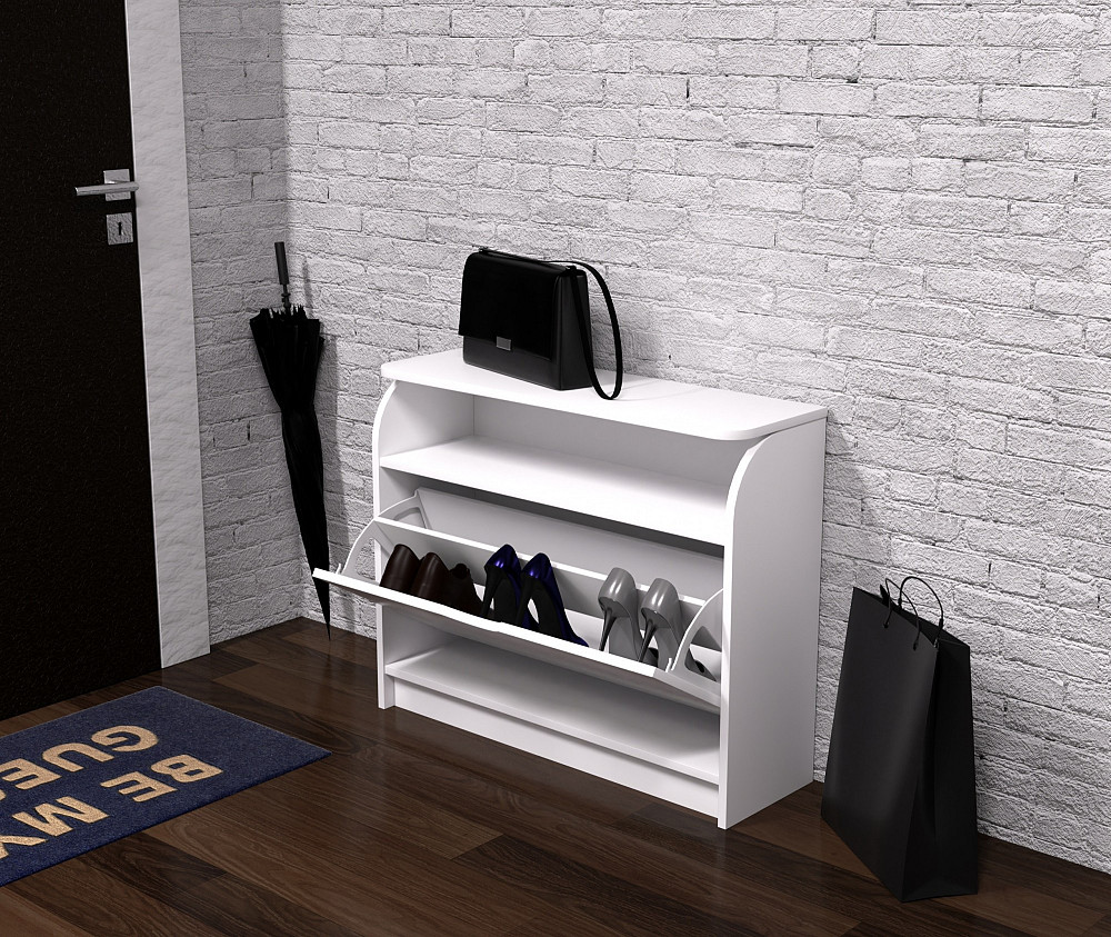 Тумба для обуви №3, Белый, 800/250/650 Львов - изображение 3