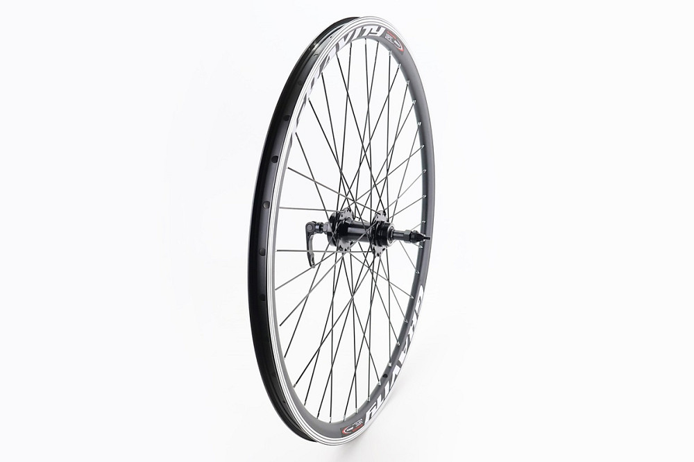 Колесо 27,5" заднє Disk-brake, обід "крапля" та втулка 14Gx36H алюмінієві,пром підшипникі NECO MS31R, під вільнобіг, кріпл. ексцентрик, Бершадь - фото 1