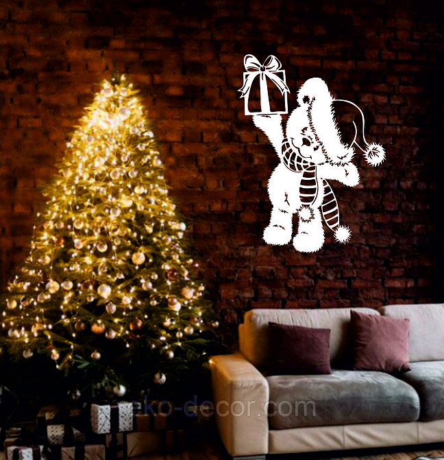 Декоративное настенное Панно «Новый год», Декор на стену 90*67 см Киев - изображение 2