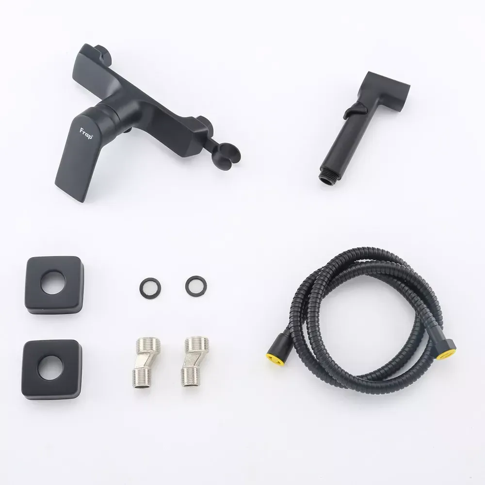 Гігієнічний душ із змішувачем Frap F2071-6 чорний Київ - фото 6