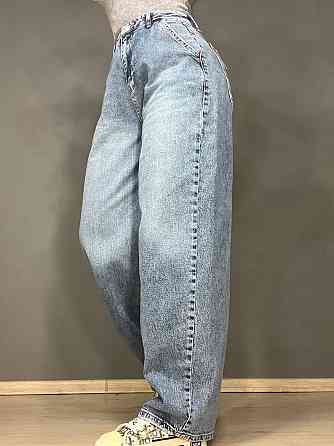 Джинсы женские SESSANTA 8403 skater jeans широкие бананы косые карманы высокая посадка стрейчевые св Одесса
