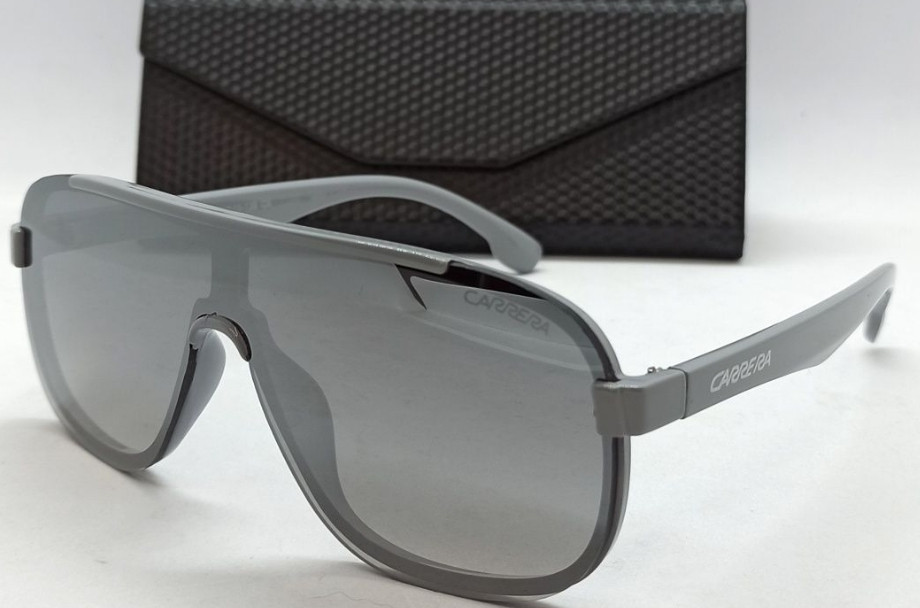 Брендовые очки мужские солнцезащитные серые зеркальные в футляре. Киев - изображение 8