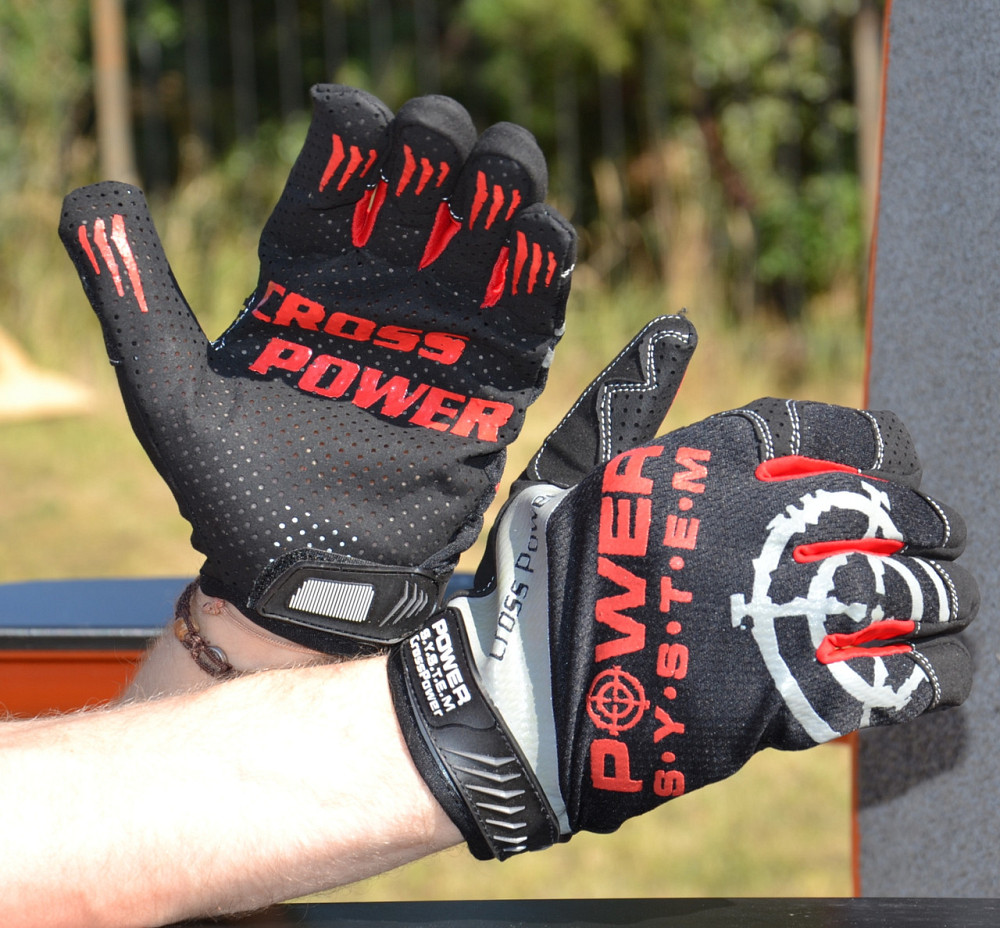 Рукавички для кросфіту з довгим пальцем Power System PS-2860 Cross Power Black/Red XL Каменское - изображение 7