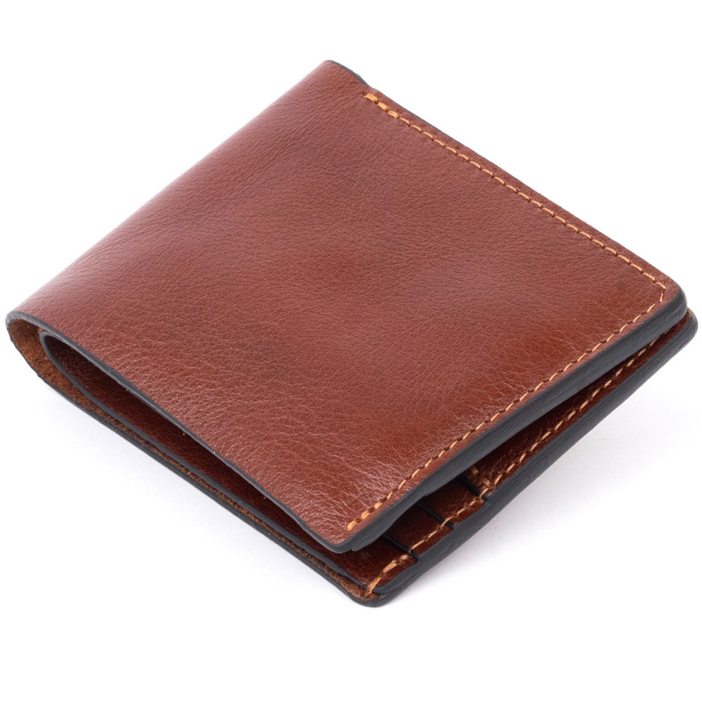 Горизонтальное портмоне в гладкой коже на магнитах (GRANDE PELLE) Киев - изображение 6