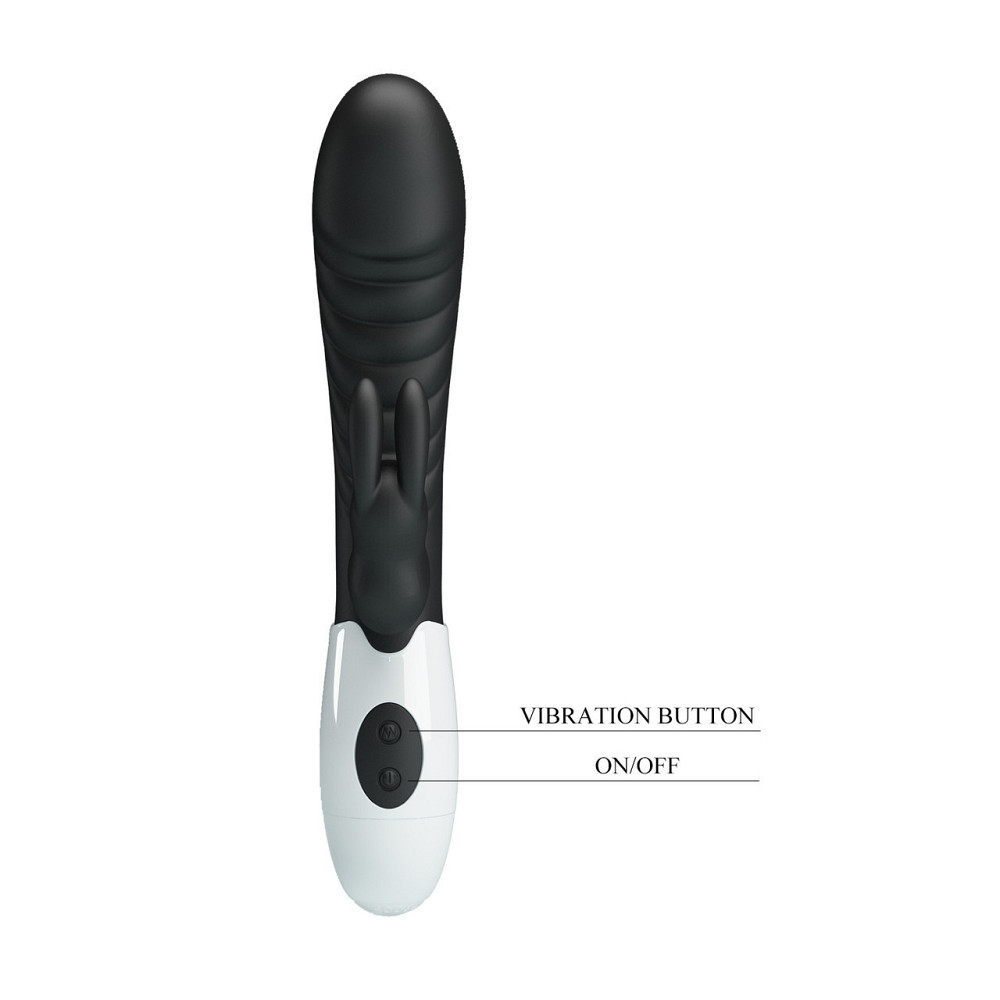Вибратор - Pretty Love Naughty Bunny Vibrator Black Sex Aura Киев - изображение 9
