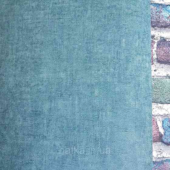 Шпалери вінілові на флізелін Rasch Factory 0.53х10,05 під штукатурку під бетон яскраво зелені смарагдові 429282 Київ