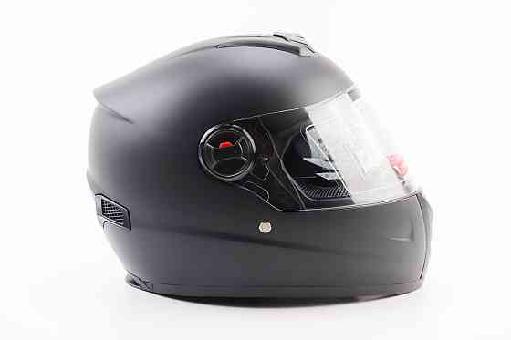 Шолом інтеграл, закритий+окуляри BLD-М61 S (55-56см), ЧОРНИЙ матовий Киев