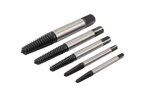 Екстрактори для викручування пошкоджених гвинтів MASTERTOOL М3-М18 набір 5 шт 14-1405 Коломыя