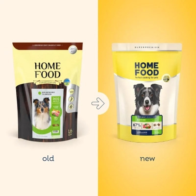Сухий корм для собак Home Food ADULT MEDIUM/MAXI For active adult and junior dogs з ягням та рисом 300 г (4820290090279) Вінниця - фото 2