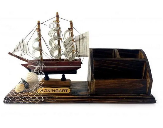 Подставка для ручек из дерева Парусник Киев - изображение 1