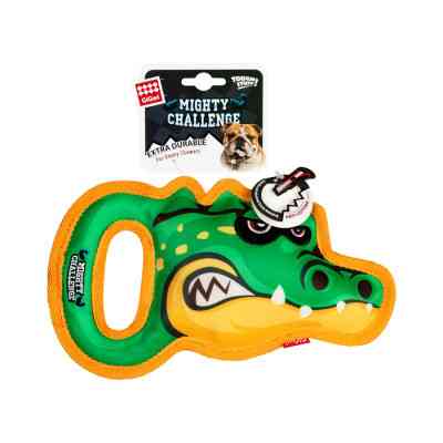 Игрушка для собак GiGwi Mighty Challenge Крокодил с пищалкой 25 см (2235) Винница