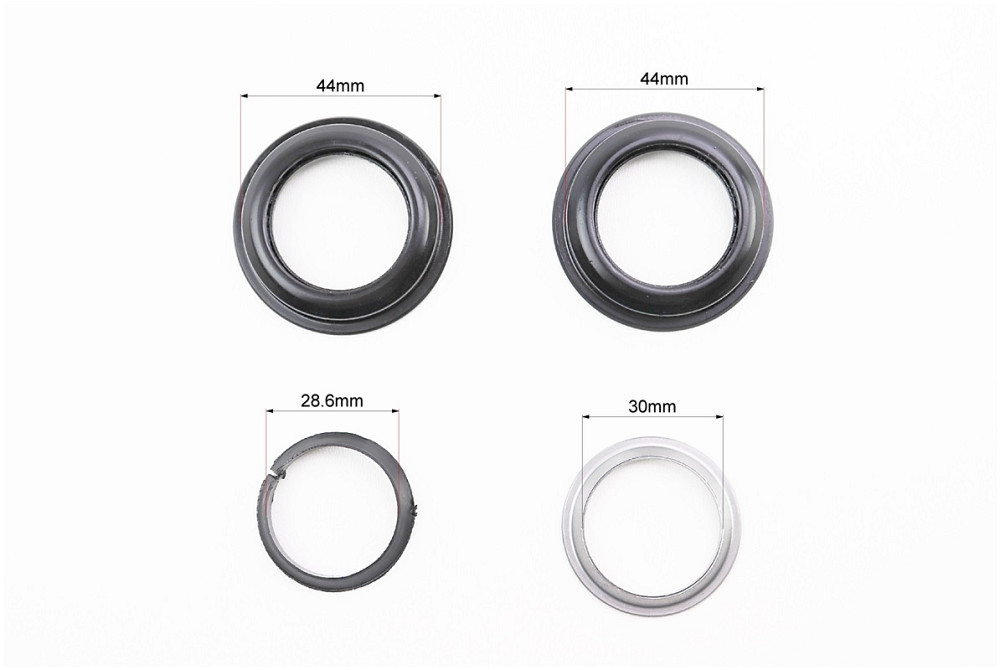 Кермова колонка 1-1/8" (44/28,6x44/30) безрізьбової вилки, напівінтегровані, чорні H148 Київ - фото 3
